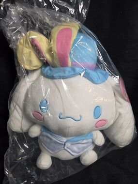 Sanrio Cinnamoroll Easter Plush - Blue Top Hat & Bunny Ears - NWT